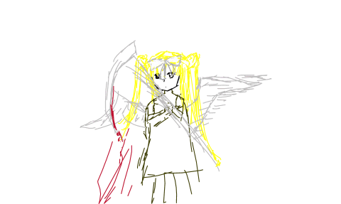 金发 头顶白色蝴蝶结 天使翅膀 by himeno sena 2026/1/10